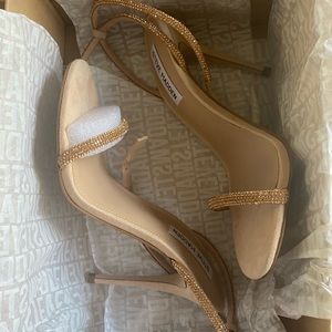 Steve Madden Gold Rhinestone Heels